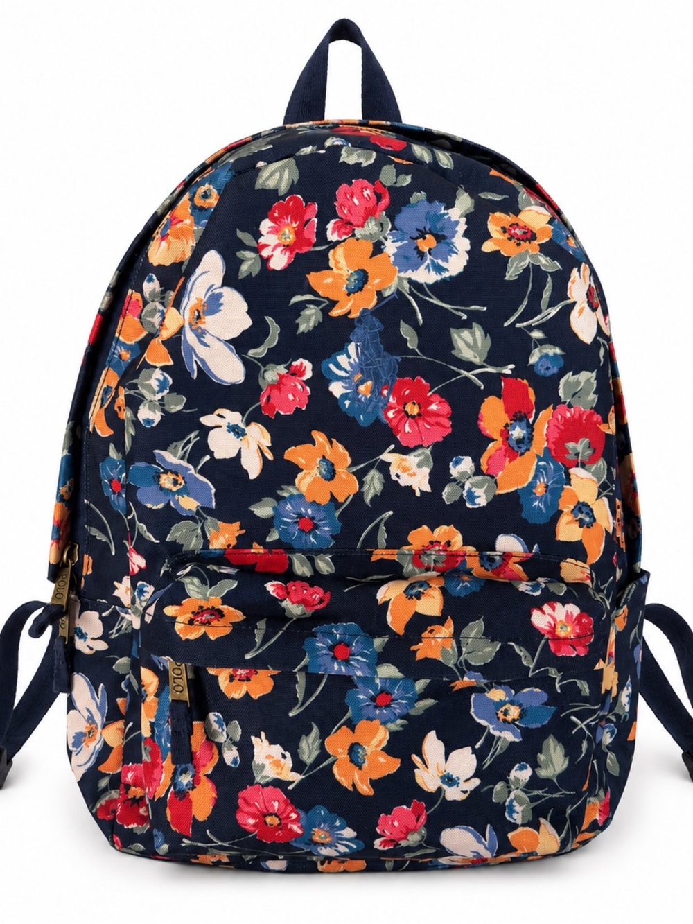 Polo Ralph Lauren Floral Big Pony Backpack Navy School Laptop Travel Bag